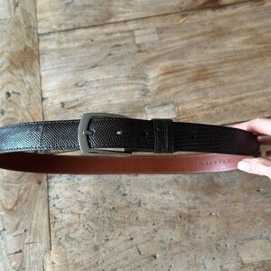 J. Hilburn 36" Custom Varanus Lizard Leather Belt – Handmade Luxury – EUC